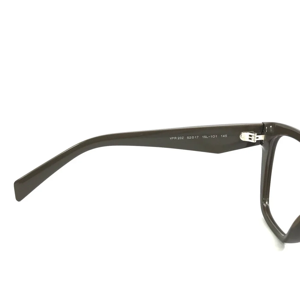 Prada Eyeglasses Frames VPR20Z 15L-1O1 Dark Brown Butterfly Full Rim 52-17-145